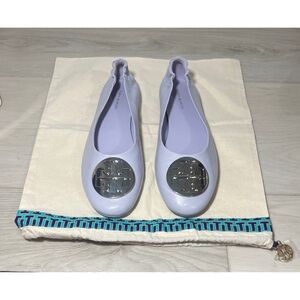 NEW Tory Burch  Claire Ballet
Flats Leather Logo Spring
Lavender Lilac